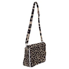 Leopard Animal Skin Patern Shoulder Bag With Back Zipper by Bedest