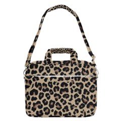 Leopard Animal Skin Patern Macbook Pro 16  Shoulder Laptop Bag by Bedest