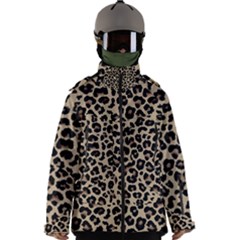 Leopard Animal Skin Patern Men s Zip Ski And Snowboard Waterproof Breathable Jacket by Bedest