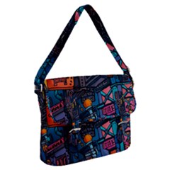 Wallet City Art Graffiti Buckle Messenger Bag by Bedest