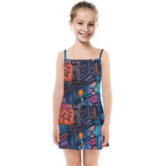 Wallet City Art Graffiti Kids  Summer Sun Dress by Bedest