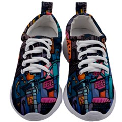 Wallet City Art Graffiti Kids Athletic Shoes by Bedest