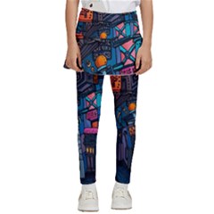 Wallet City Art Graffiti Kids  Skirted Pants by Bedest