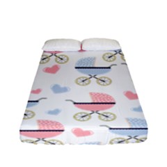 Pattern Stroller Carriage Texture Fitted Sheet (full/ Double Size)