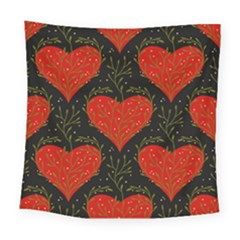 Love Hearts Pattern Style Square Tapestry (large) by Grandong