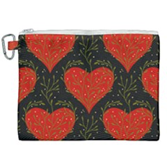 Love Hearts Pattern Style Canvas Cosmetic Bag (xxl) by Grandong