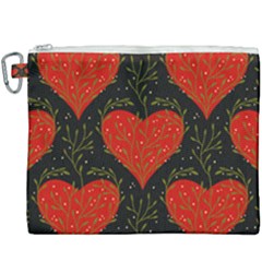 Love Hearts Pattern Style Canvas Cosmetic Bag (xxxl)