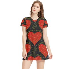 Love Hearts Pattern Style Women s Sports Skirt by Grandong