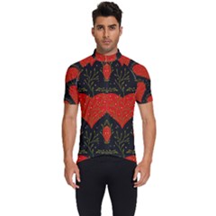 Love Hearts Pattern Style Men s Short Sleeve Cycling Jersey by Grandong