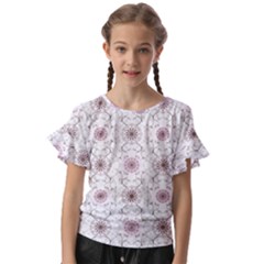 Pattern Texture Design Decorative Kids  Cut Out Flutter Sleeves by Grandong