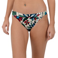 Flora Pattern Flower Band Bikini Bottoms by Grandong