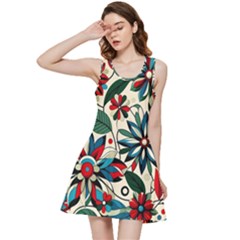 Flora Pattern Flower Inside Out Racerback Dress by Grandong