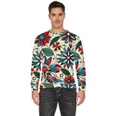 Flora Pattern Flower Men s Fleece Sweatshirt by Grandong