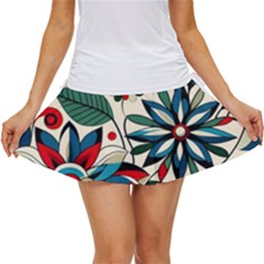 Flora Pattern Flower Women s Skort by Grandong