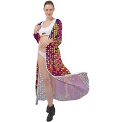 Building Architecture City Facade Maxi Chiffon Beach Wrap by Grandong