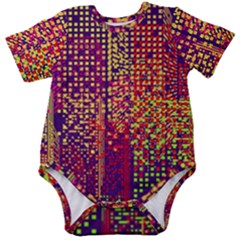 Building Architecture City Facade Baby Short Sleeve Bodysuit by Grandong