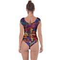 Hexagon Honeycomb Pattern Short Sleeve Leotard  View2