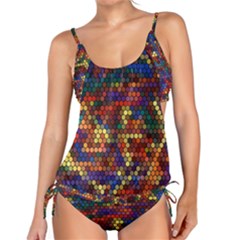 Hexagon Honeycomb Pattern Tankini Set by Grandong