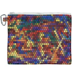 Hexagon Honeycomb Pattern Canvas Cosmetic Bag (xxxl) by Grandong