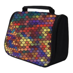 Hexagon Honeycomb Pattern Full Print Travel Pouch (small) by Grandong