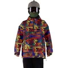 Hexagon Honeycomb Pattern Men s Ski And Snowboard Waterproof Breathable Jacket