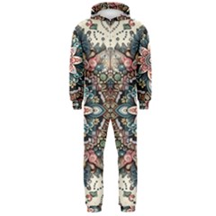 Floral Pattern Flowers Hooded Jumpsuit (men) by Grandong