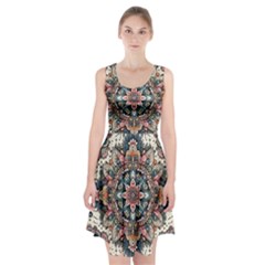 Floral Pattern Flowers Racerback Midi Dress by Grandong