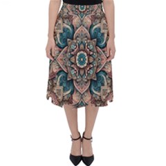 Floral Flora Flower Flowers Nature Pattern Classic Midi Skirt