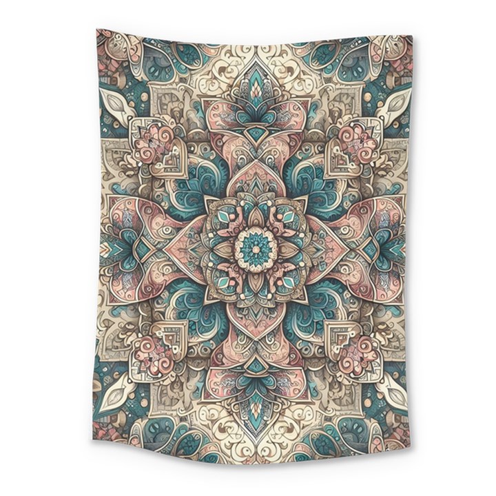 Floral Flora Flower Flowers Nature Pattern Medium Tapestry