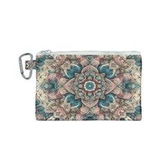 Floral Flora Flower Flowers Nature Pattern Canvas Cosmetic Bag (small) by Grandong