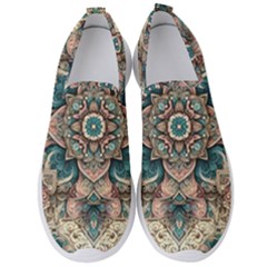 Floral Flora Flower Flowers Nature Pattern Men s Slip On Sneakers