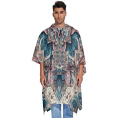 Floral Flora Flower Flowers Nature Pattern Men s Hooded Rain Ponchos by Grandong