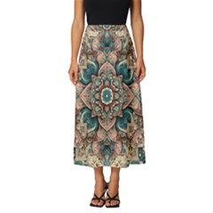 Floral Flora Flower Flowers Nature Pattern Classic Midi Chiffon Skirt by Grandong