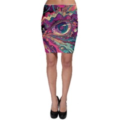 Human Eye Pattern Bodycon Skirt by Grandong