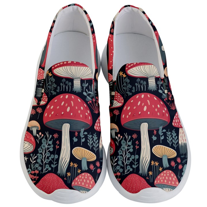 Mushrooms Psychedelic Men s Lightweight Slip Ons