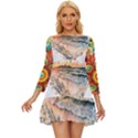 Mandalas-1084082 Ai-generated-7899053 Long Sleeve Babydoll Dress View1