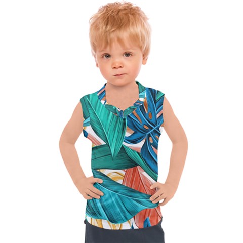 Leaves-3923413 Kids  Sport Tank Top by lipli