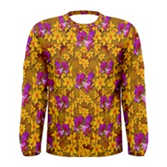 Blooming Flowers Of Orchid Paradise Men s Long Sleeve T-shirt