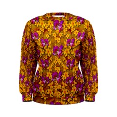 Blooming Flowers Of Orchid Paradise Women s Sweatshirt