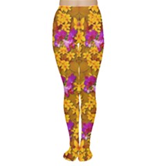 Blooming Flowers Of Orchid Paradise Tights