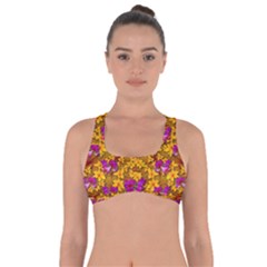 Blooming Flowers Of Orchid Paradise Got No Strings Sports Bra by pepitasart