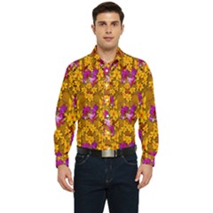 Blooming Flowers Of Orchid Paradise Men s Long Sleeve  Shirt by pepitasart