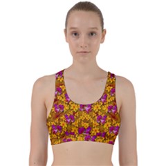 Blooming Flowers Of Orchid Paradise Back Weave Sports Bra by pepitasart