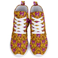 Blooming Flowers Of Orchid Paradise Women s Lightweight High Top Sneakers by pepitasart