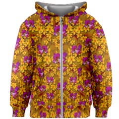 Blooming Flowers Of Orchid Paradise Kids  Zipper Hoodie Without Drawstring