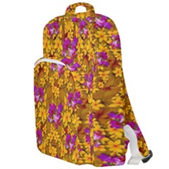 Blooming Flowers Of Orchid Paradise Double Compartment Backpack by pepitasart