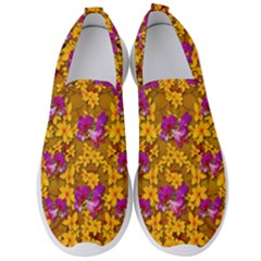 Blooming Flowers Of Orchid Paradise Men s Slip On Sneakers by pepitasart