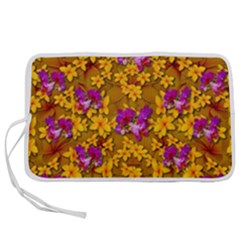 Blooming Flowers Of Orchid Paradise Pen Storage Case (m) by pepitasart