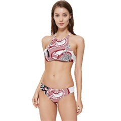 Dragon-6995594 Banded Triangle Bikini Set