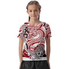 Dragon-6995594 Kids  Frill Chiffon Blouse by lipli